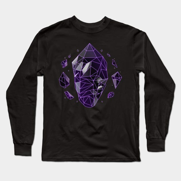 Obsidian Long Sleeve T-Shirt by Lumos19Studio